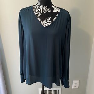 🧡🍁🧡 LOFT Ann Taylor XXL Mixed Media Top